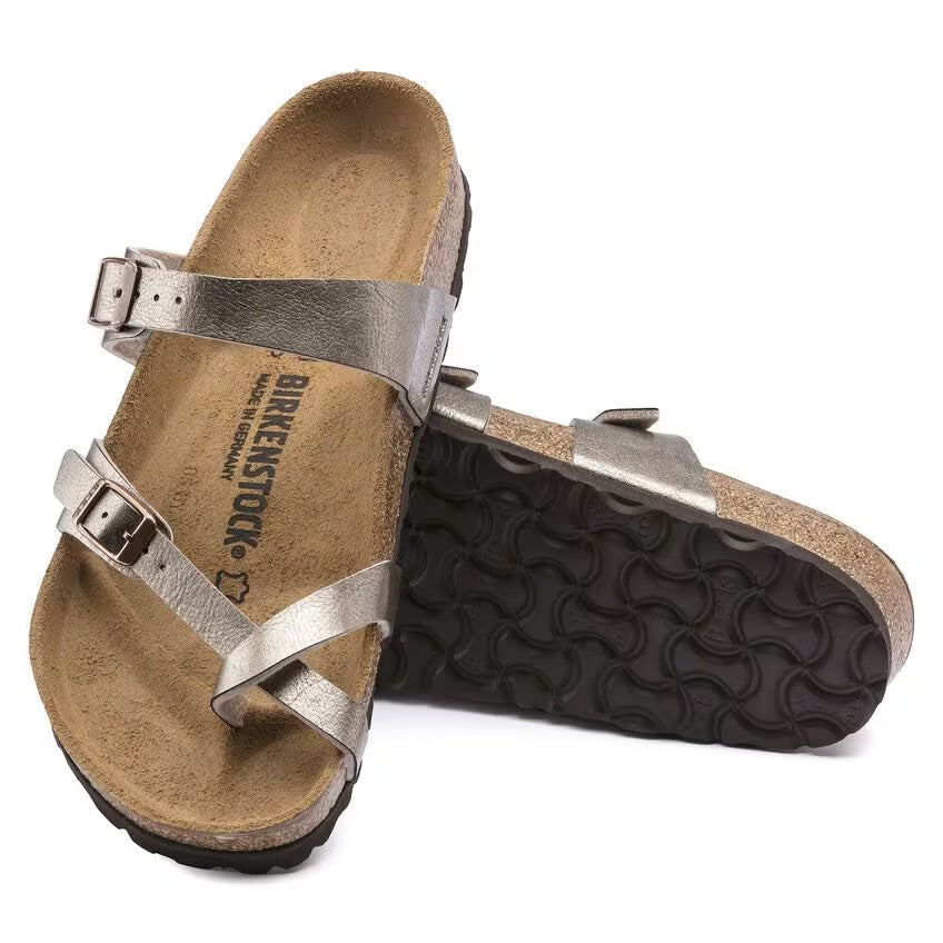 Birkenstock MAYARI 1016408 Graceful Taupe | Birko-Flor Largeur régulière - Boutique du Cordonnier