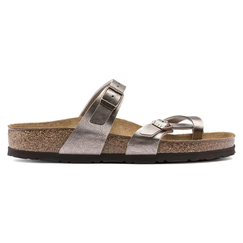 Birkenstock MAYARI 1016408 Graceful Taupe | Birko-Flor Largeur régulière - Boutique du Cordonnier
