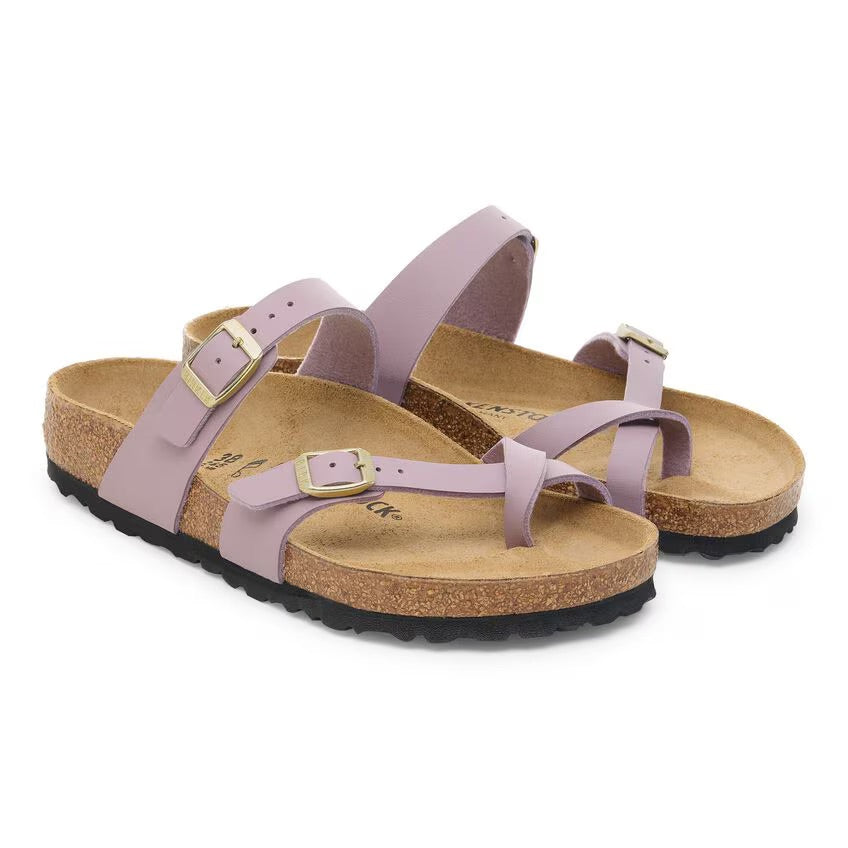 Birkenstock MAYARI 1030341 Faded Purple | Birko-Flor Largeur Régulière - Boutique du Cordonnier