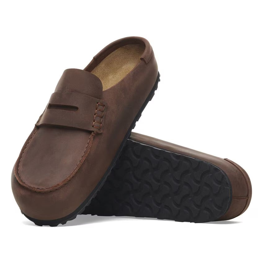 Birkenstock NAPLES WRAPPED Grip 2.0 1029617 Habana | Cuir Largeur Régulière - Boutique du Cordonnier