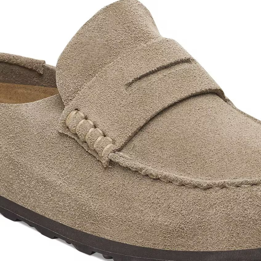Birkenstock NAPLES WRAPPED Grip 2.0 1029675 Taupe | Suède Largeur Régulière - Boutique du Cordonnier