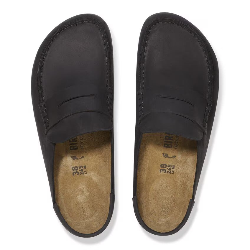 Birkenstock NAPLES WRAPPED Grip 2.0 1029711 Noir | Cuir Largeur Régulière - Boutique du Cordonnier