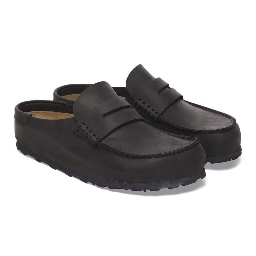 Birkenstock NAPLES WRAPPED Grip 2.0 1029711 Noir | Cuir Largeur Régulière - Boutique du Cordonnier