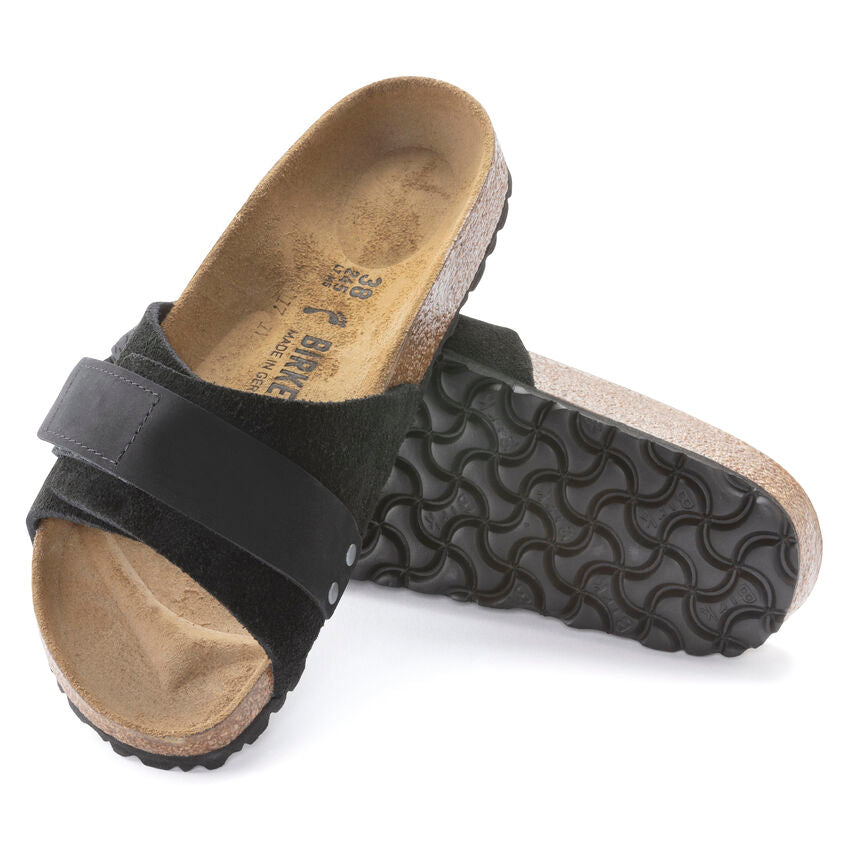 Birkenstock OITA 1024200 Black | Nubuck/Suède Largeur Étroite - Boutique du Cordonnier