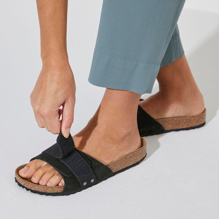 Birkenstock OITA 1024200 Black | Nubuck/Suède Largeur Étroite - Boutique du Cordonnier