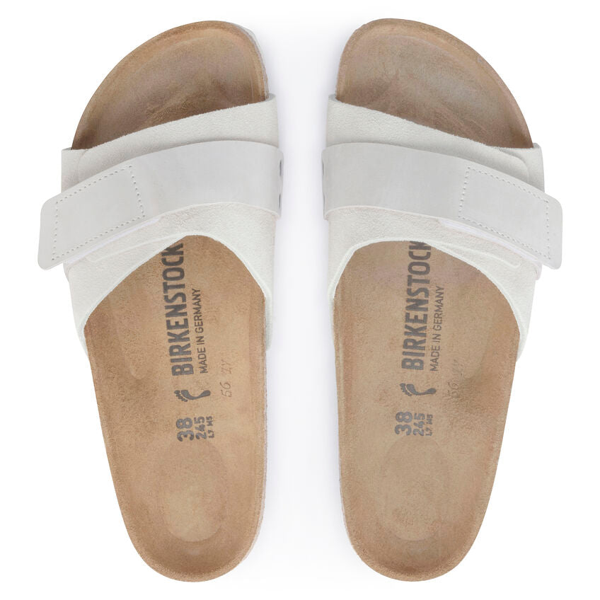 Birkenstock OITA 1024226 Antique White | Nubuck/Suède Largeur Étroite - Boutique du Cordonnier