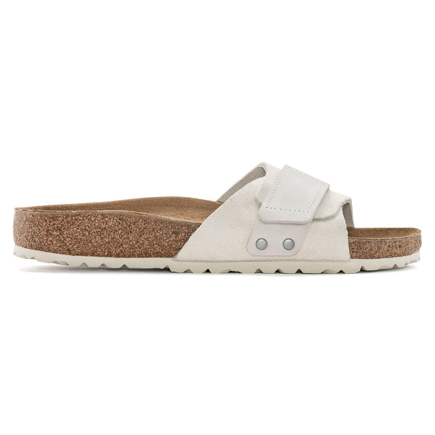 Birkenstock OITA 1024226 Antique White | Nubuck/Suède Largeur Étroite - Boutique du Cordonnier