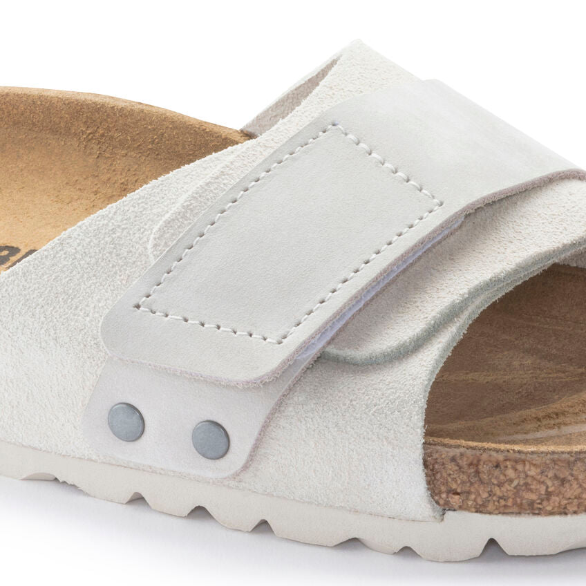 Birkenstock OITA 1024226 Antique White | Nubuck/Suède Largeur Étroite - Boutique du Cordonnier