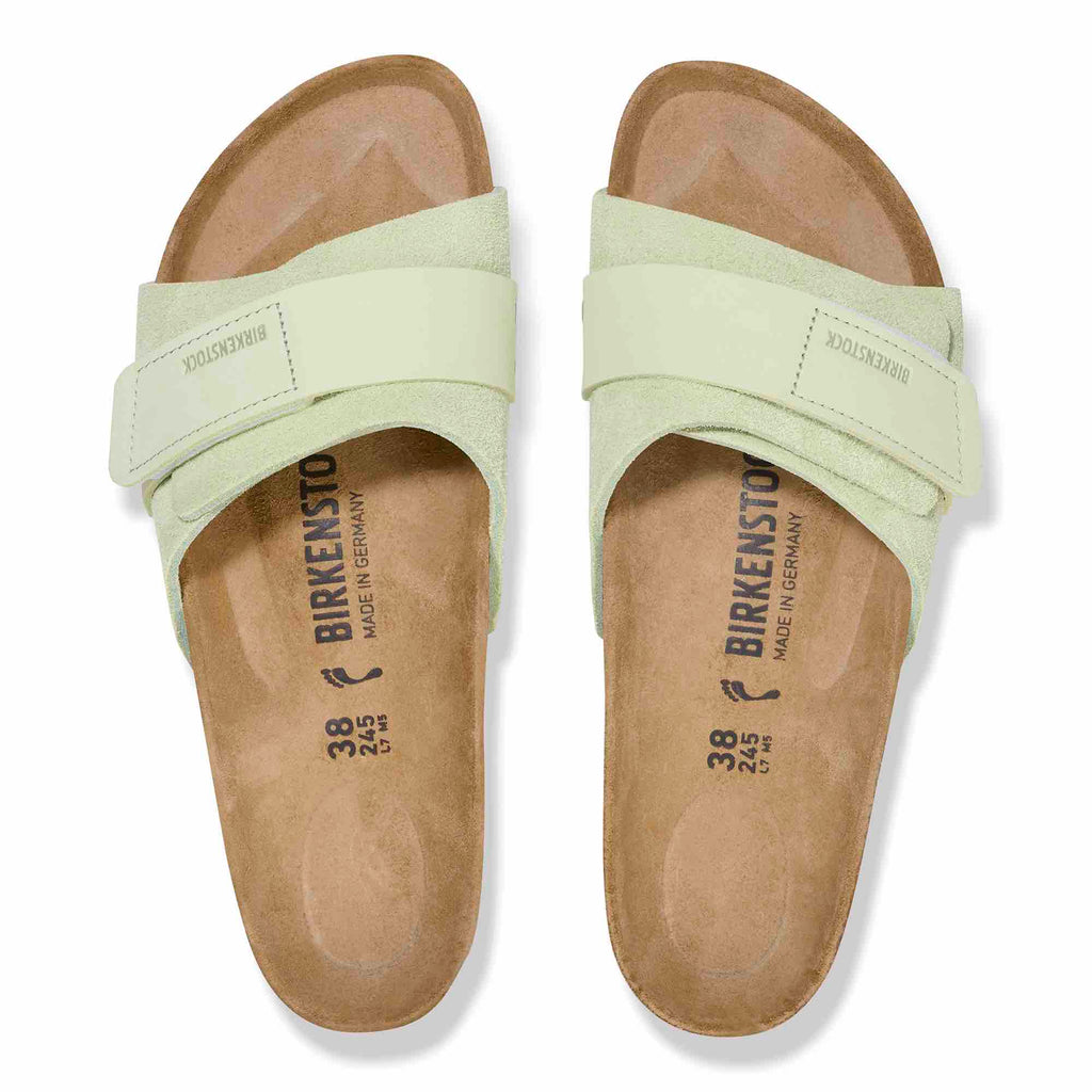 Birkenstock OITA 1026482 Faded Lime | Nubuck/Suède Largeur Étroite - Boutique du Cordonnier