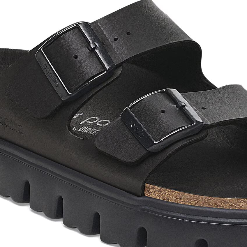 Birkenstock Papillio ARIZONA CHUNKY 1029077 Noir | Birko-Flor Largeur Étroite - Boutique du Cordonnier