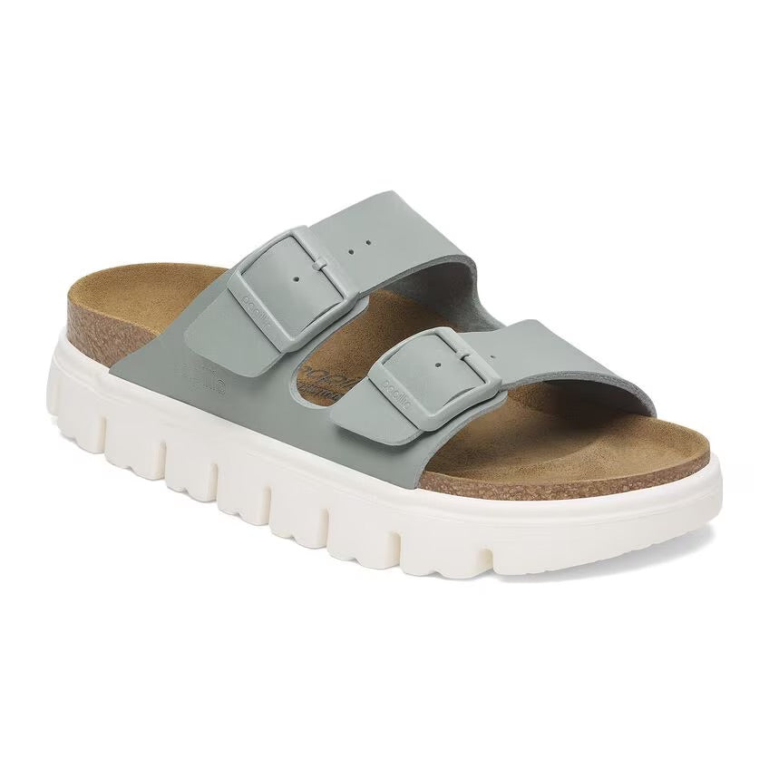 Birkenstock Papillio ARIZONA CHUNKY 1029093 Pure Sage | Birko-Flor Largeur Étroite - Boutique du Cordonnier