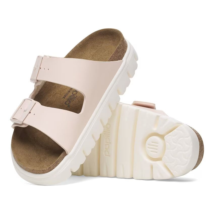 Birkenstock Papillio ARIZONA CHUNKY 1029110 Light Rose | Birko-Flor Largeur Étroite - Boutique du Cordonnier
