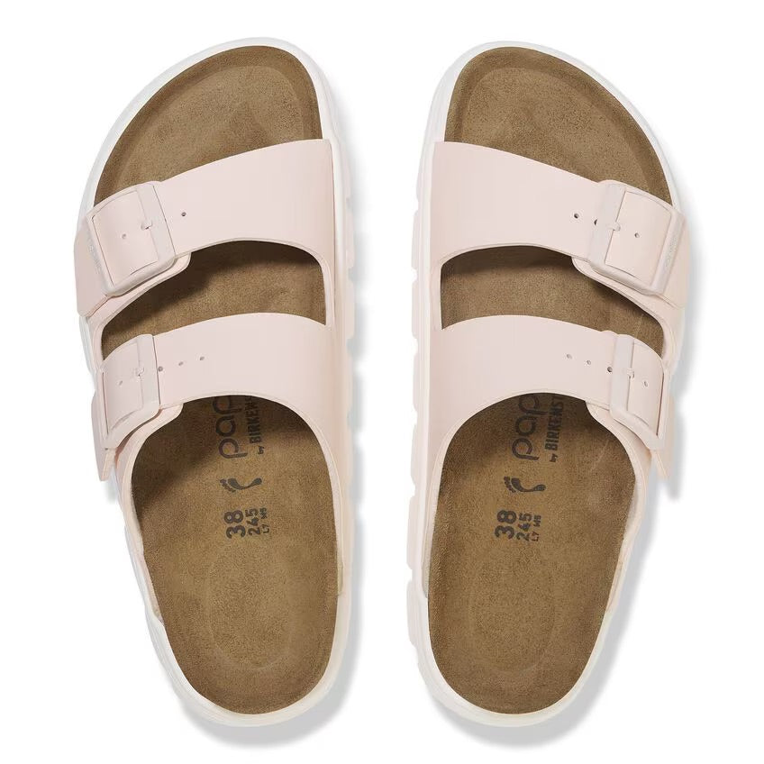 Birkenstock Papillio ARIZONA CHUNKY 1029110 Light Rose | Birko-Flor Largeur Étroite - Boutique du Cordonnier