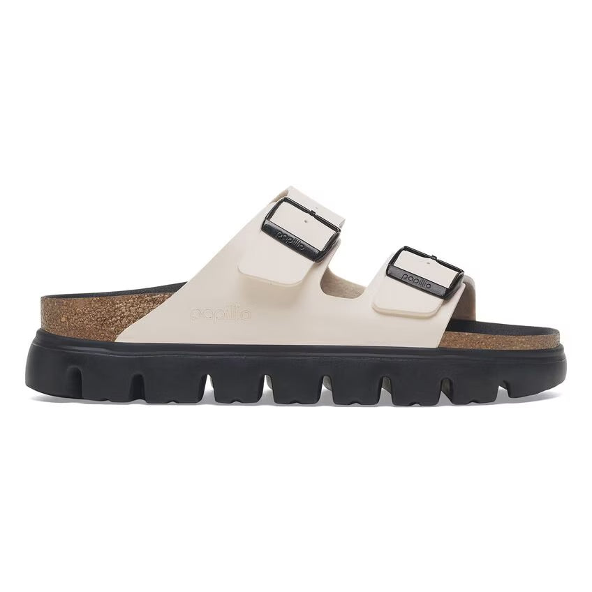 Birkenstock Papillio ARIZONA CHUNKY 1029119 Eggshell | Birko-Flor Largeur Étroite - Boutique du Cordonnier