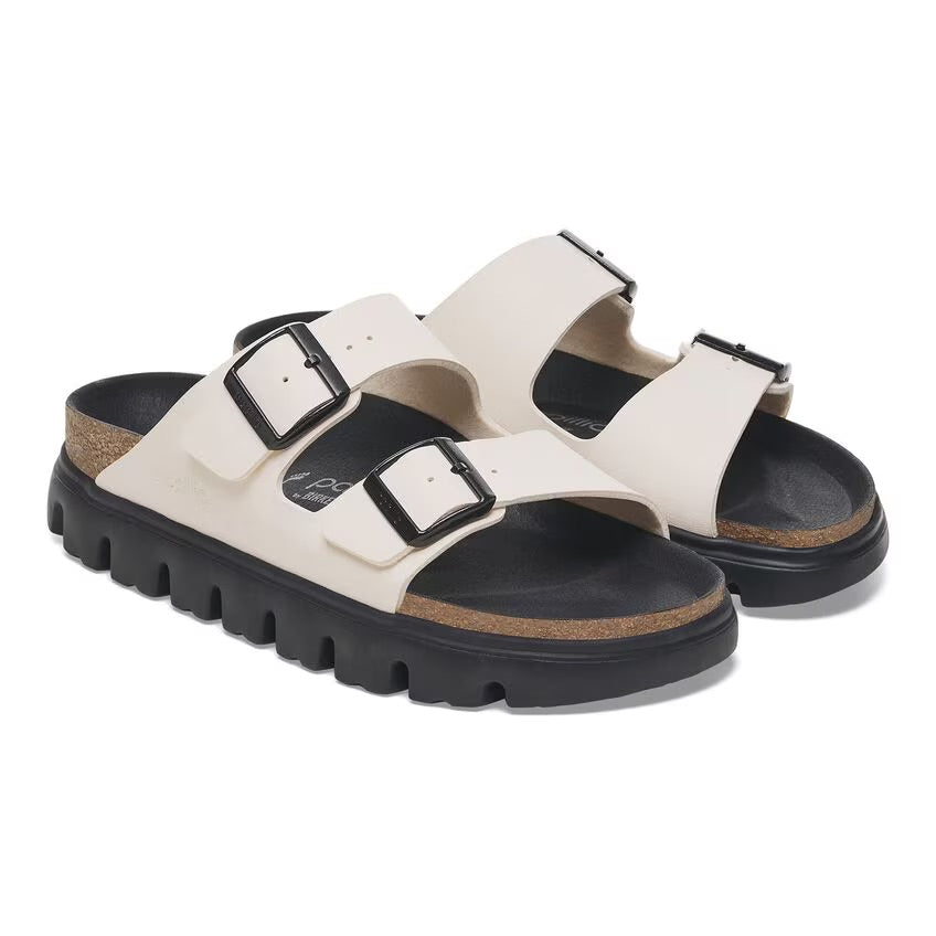 Birkenstock Papillio ARIZONA CHUNKY 1029119 Eggshell | Birko-Flor Largeur Étroite - Boutique du Cordonnier