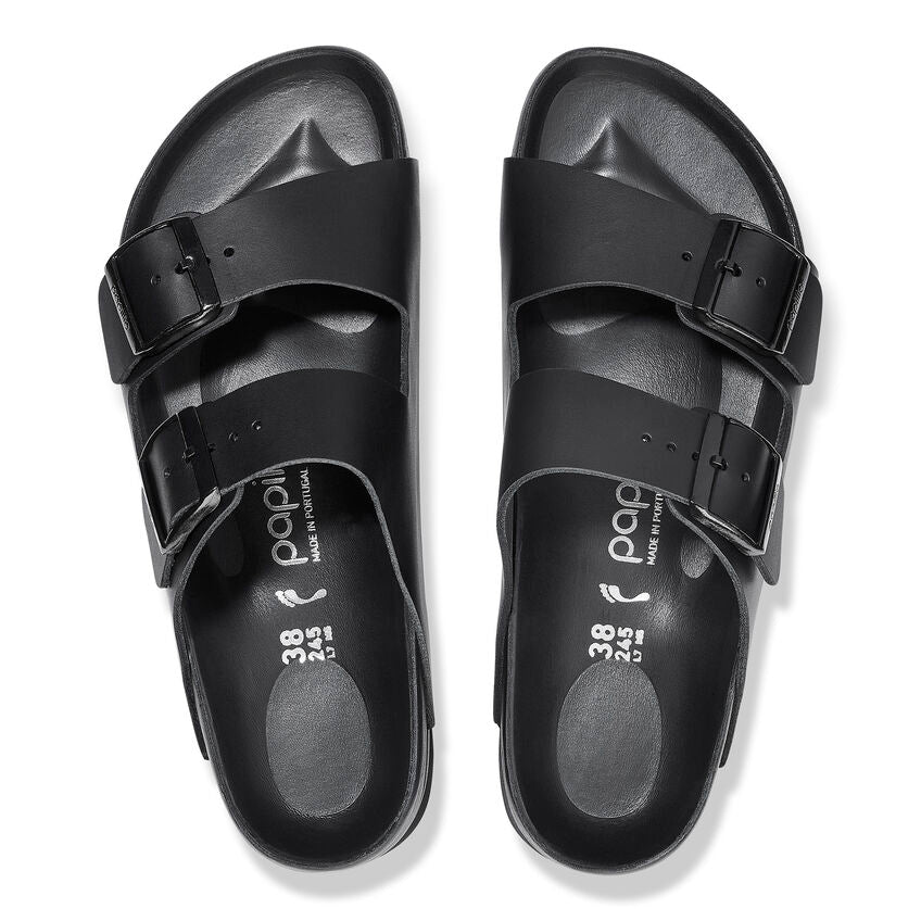 Birkenstock Papillio ARIZONA FLEX PLATFORM 1026918 Noir | Cuir Exquisite Largeur Étroite - Boutique du Cordonnier