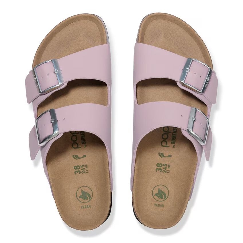 Birkenstock Papillio ARIZONA VEGAN PLATFORM 1030377 Faded Purple | Birko-Flor Largeur Étroite - Boutique du Cordonnier