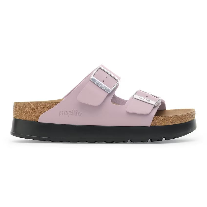 Birkenstock Papillio ARIZONA VEGAN PLATFORM 1030377 Faded Purple | Birko-Flor Largeur Étroite - Boutique du Cordonnier