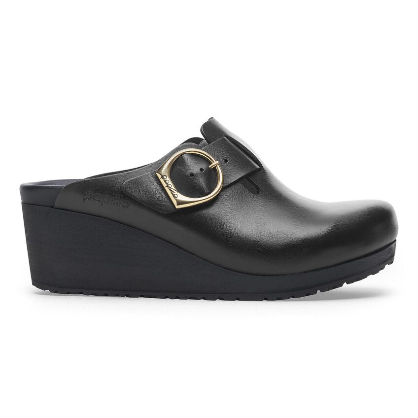 Birkenstock Papillio FANNY Ring-Buckle 1028423 Noir | Cuir Exquisite Largeur Étroite - Boutique du Cordonnier