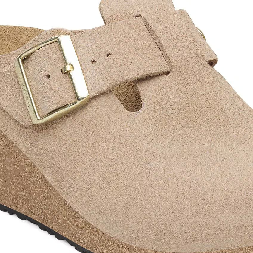 Birkenstock Papillio FANNY 1029057 Warm Sand | Suède Largeur Étroite - Boutique du Cordonnier