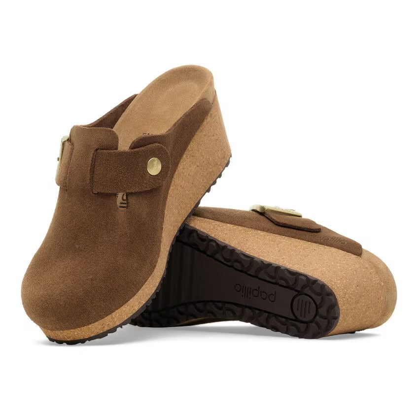 Birkenstock Papillio FANNY 1030424 Dark Tea | Suède Largeur Étroite - Boutique du Cordonnier