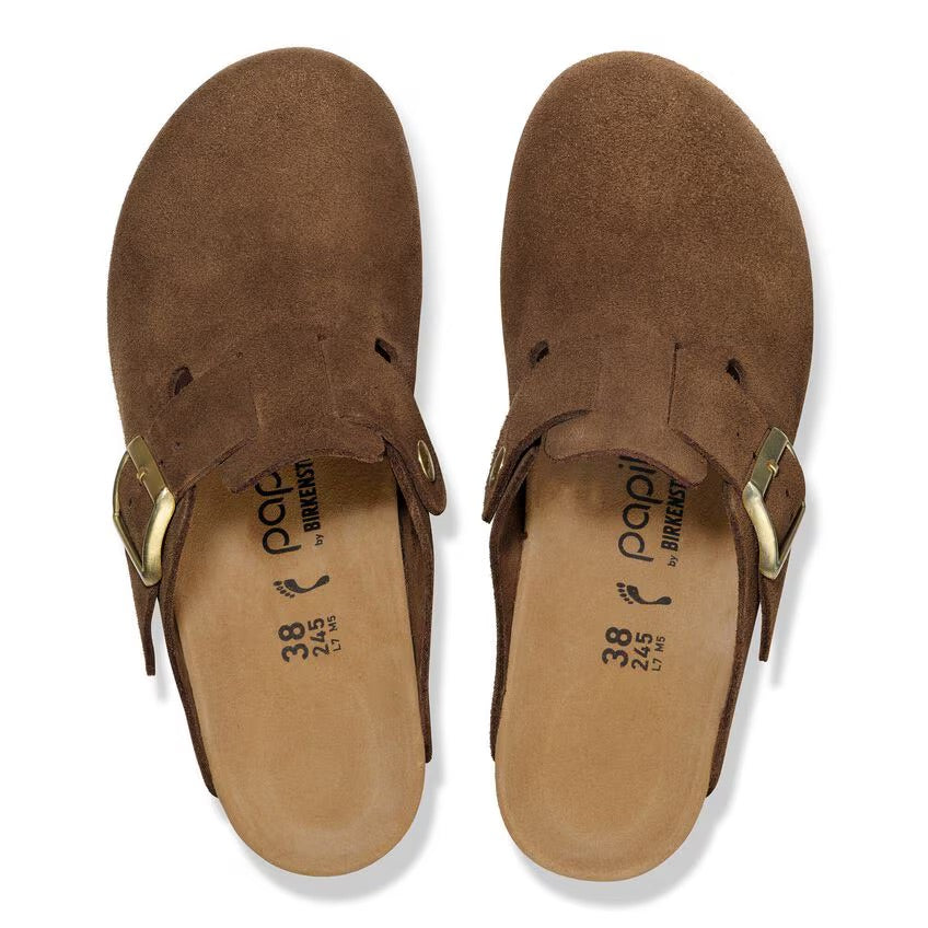 Birkenstock Papillio FANNY 1030424 Dark Tea | Suède Largeur Étroite - Boutique du Cordonnier