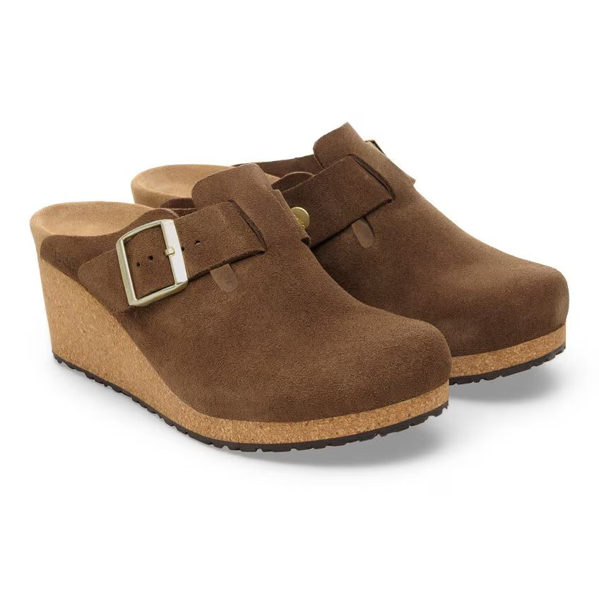 Birkenstock Papillio FANNY 1030424 Dark Tea | Suède Largeur Étroite - Boutique du Cordonnier