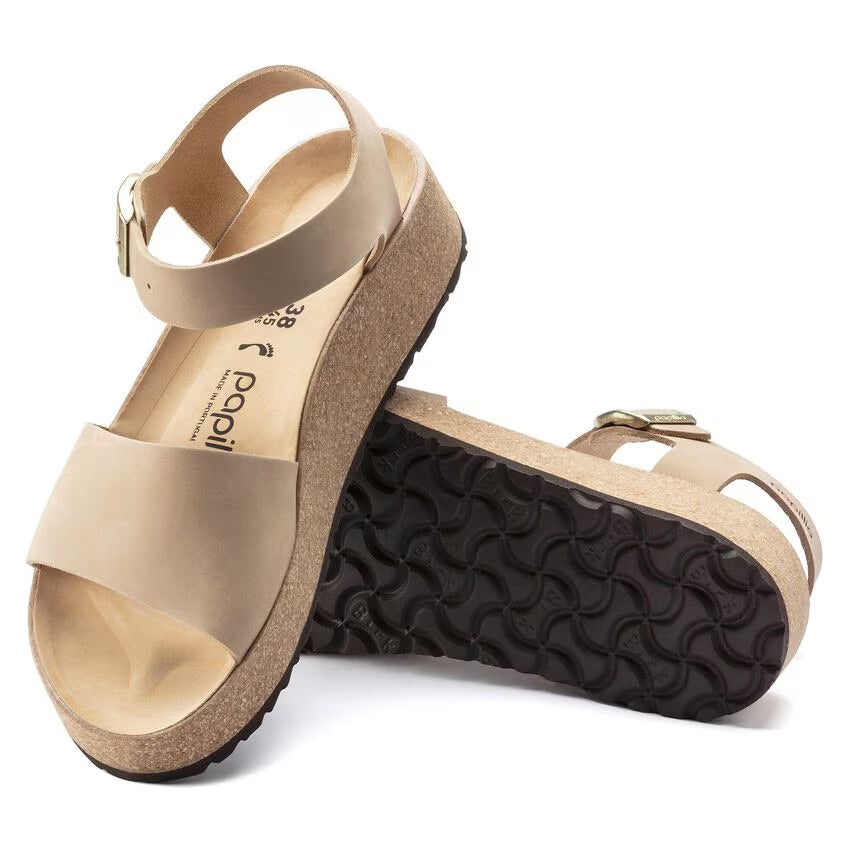 Birkenstock Papillio GLENDA 1022966 Sandcastle | Nubuck Largeur Étroite - Boutique du Cordonnier