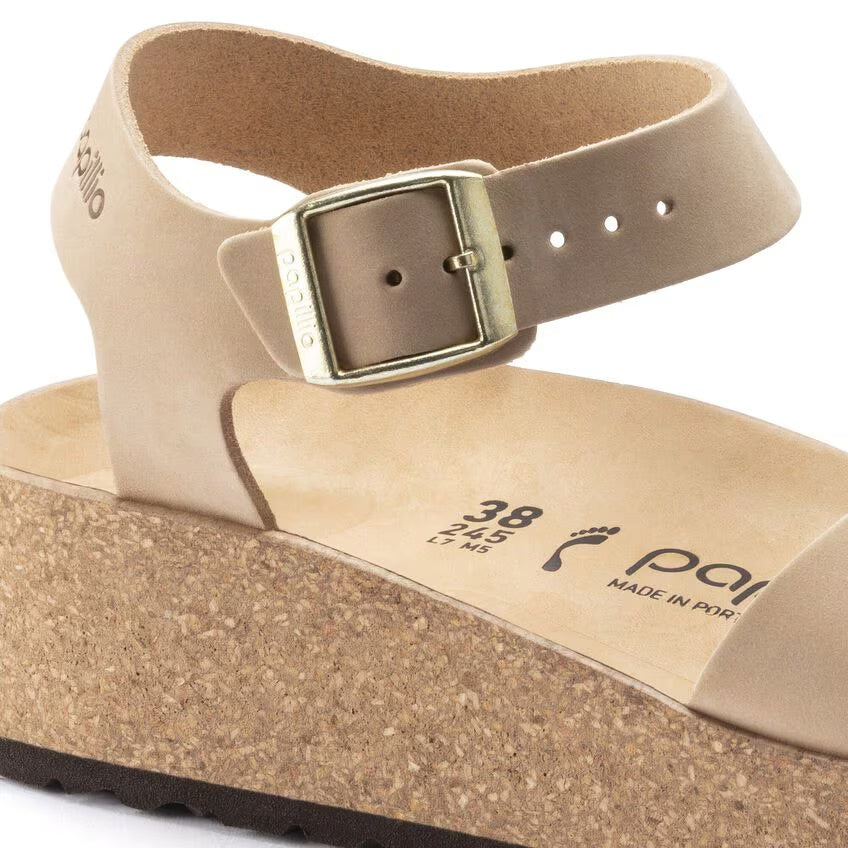 Birkenstock Papillio GLENDA 1022966 Sandcastle | Nubuck Largeur Étroite - Boutique du Cordonnier