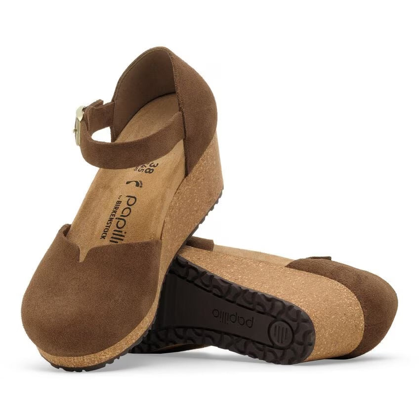 Birkenstock Papillio MARY 1030428 Dark Tea | Suède Largeur Étroite - Boutique du Cordonnier