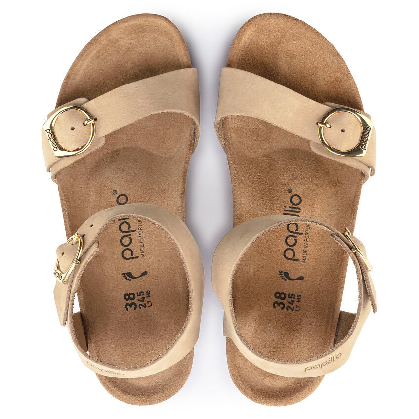 Birkenstock Papillio SOLEY 1018421 Sandcastle | Nubuck Largeur Étroite - Boutique du Cordonnier