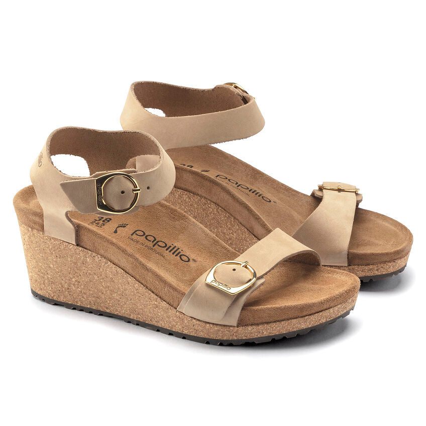 Birkenstock Papillio SOLEY 1018421 Sandcastle | Nubuck Largeur Étroite - Boutique du Cordonnier