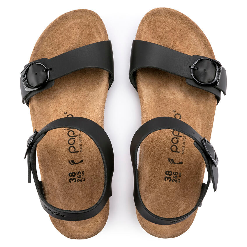 Birkenstock Papillio SOLEY 1018522 Noir | Cuir Largeur Étroite - Boutique du Cordonnier