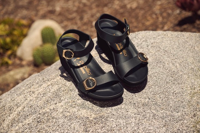 Birkenstock Papillio SOLEY 1029091 Noir | Cuir Largeur Étroite - Boutique du Cordonnier