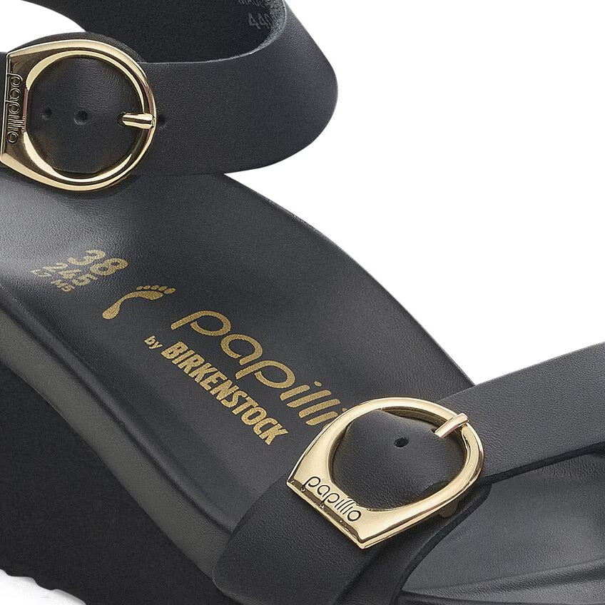 Birkenstock Papillio SOLEY 1029091 Noir | Cuir Largeur Étroite - Boutique du Cordonnier