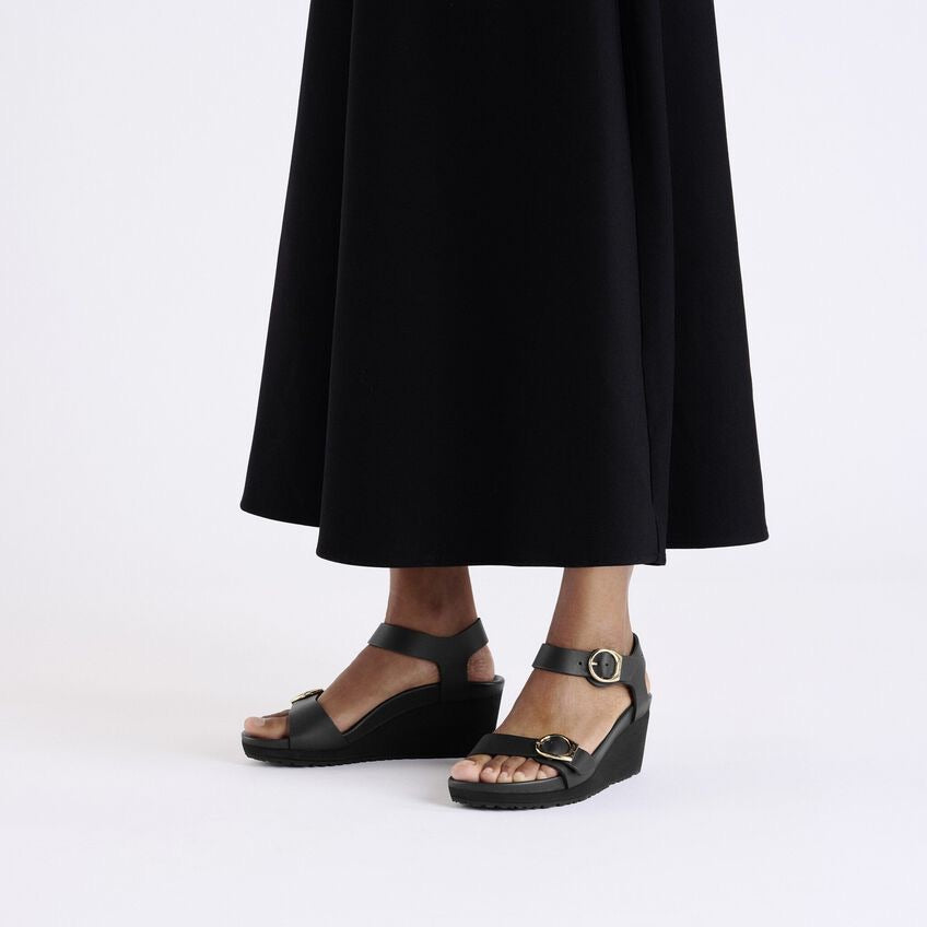 Birkenstock Papillio SOLEY 1029091 Noir | Cuir Largeur Étroite - Boutique du Cordonnier