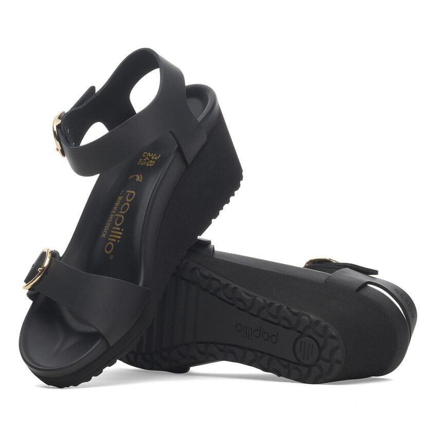 Birkenstock Papillio SOLEY 1029091 Noir | Cuir Largeur Étroite - Boutique du Cordonnier