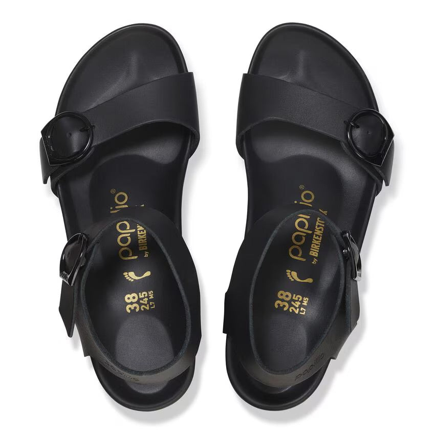Birkenstock Papillio SOLEY 1030787 Black/Black | Cuir Largeur Étroite - Boutique du Cordonnier