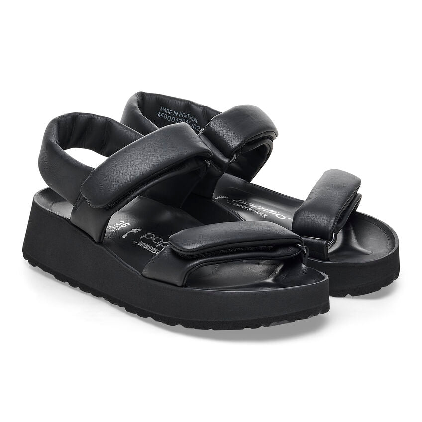 Birkenstock Papillio THEDA 1026877 Noir | Cuir Exquisite Largeur Étroite - Boutique du Cordonnier