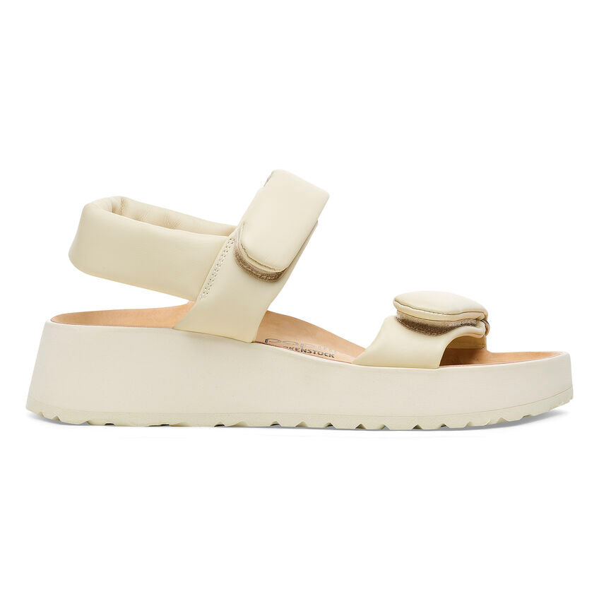 Birkenstock Papillio THEDA 1026942 Ecru | Cuir Exquisite Largeur Étroite - Boutique du Cordonnier