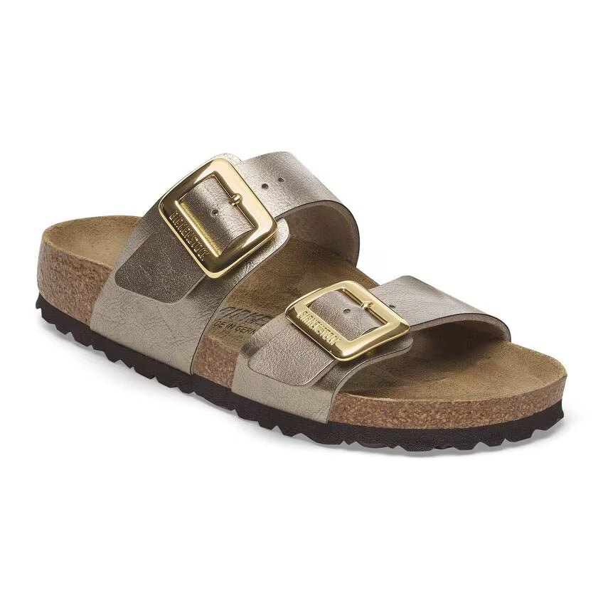 Birkenstock Sydney Luxe Buckle 1029372 Graceful Taupe | Birko-Flor Largeur Étroite - Boutique du Cordonnier