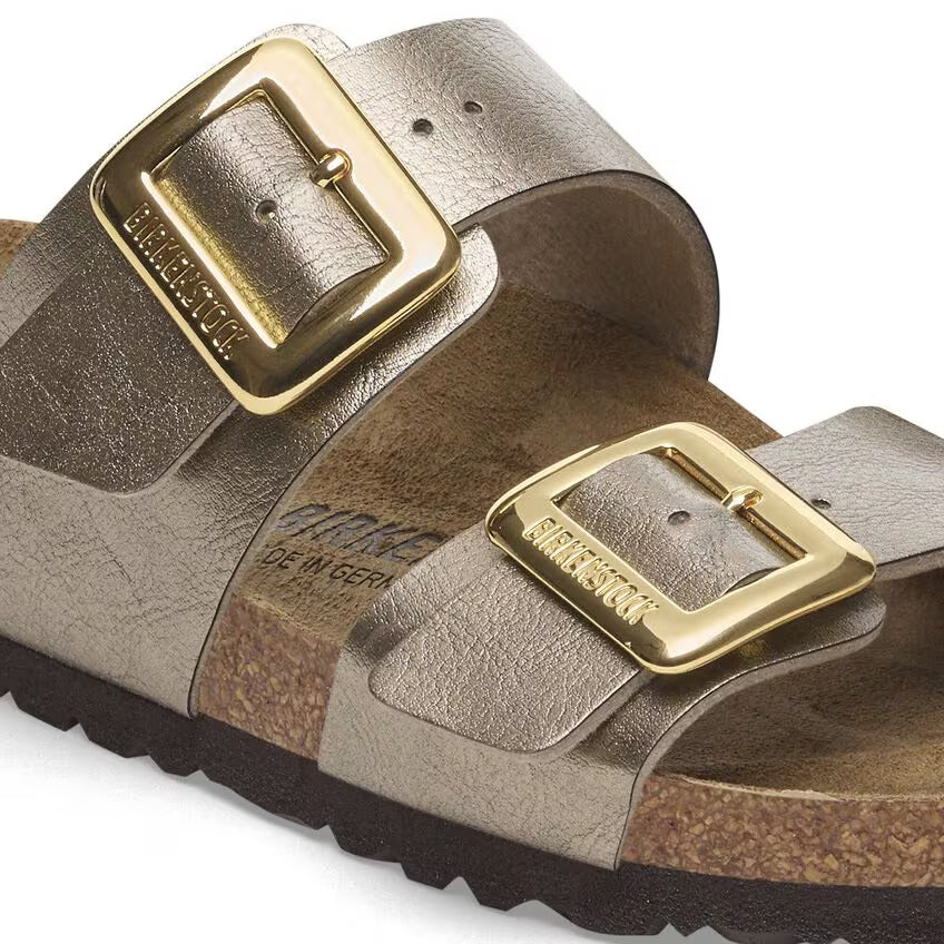 Birkenstock Sydney Luxe Buckle 1029372 Graceful Taupe | Birko-Flor Largeur Étroite - Boutique du Cordonnier