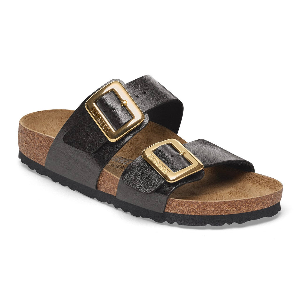 Birkenstock Sydney Luxe Buckle 1029457 Graceful Licorice | Birko-Flor Largeur Étroite - Boutique du Cordonnier