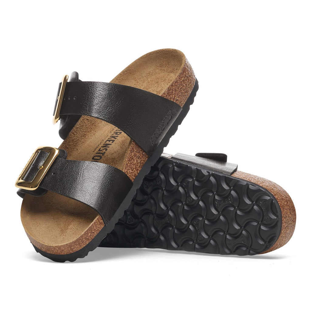 Birkenstock Sydney Luxe Buckle 1029457 Graceful Licorice | Birko-Flor Largeur Étroite - Boutique du Cordonnier