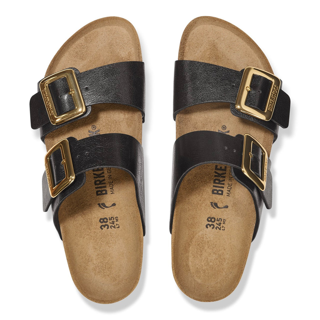 Birkenstock Sydney Luxe Buckle 1029457 Graceful Licorice | Birko-Flor Largeur Étroite - Boutique du Cordonnier