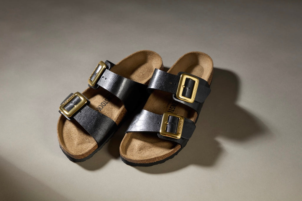Birkenstock Sydney Luxe Buckle 1029457 Graceful Licorice | Birko-Flor Largeur Étroite - Boutique du Cordonnier