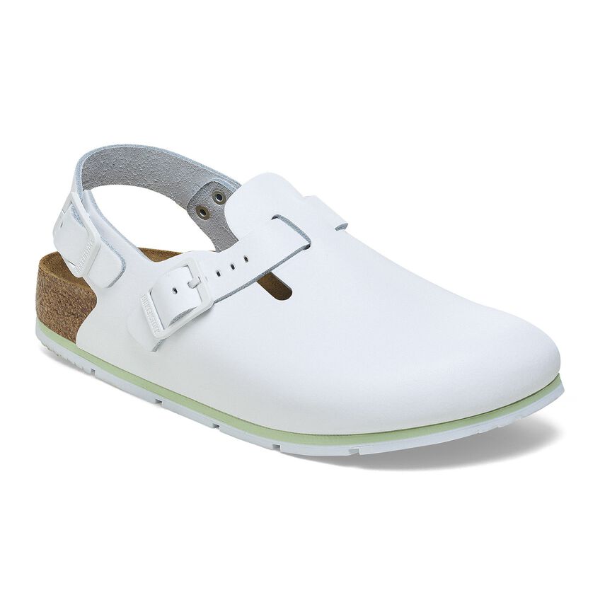 Birkenstock TOKIO PRO 1026186 Blanc | Cuir Largeur Étroite - Antidérapant - Boutique du Cordonnier