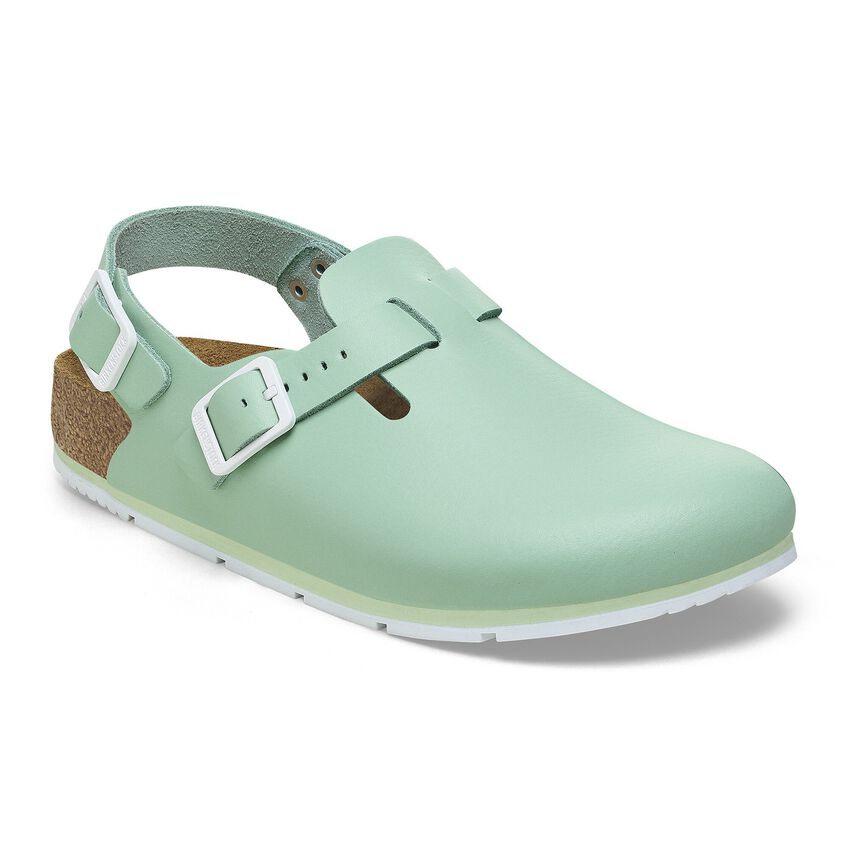 Birkenstock TOKIO PRO 1026221 Matcha | Cuir Largeur Étroite - Antidérapant - Boutique du Cordonnier