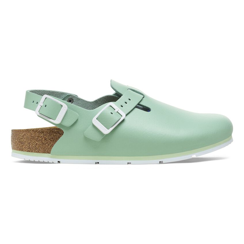 Birkenstock TOKIO PRO 1026221 Matcha | Cuir Largeur Étroite - Antidérapant - Boutique du Cordonnier