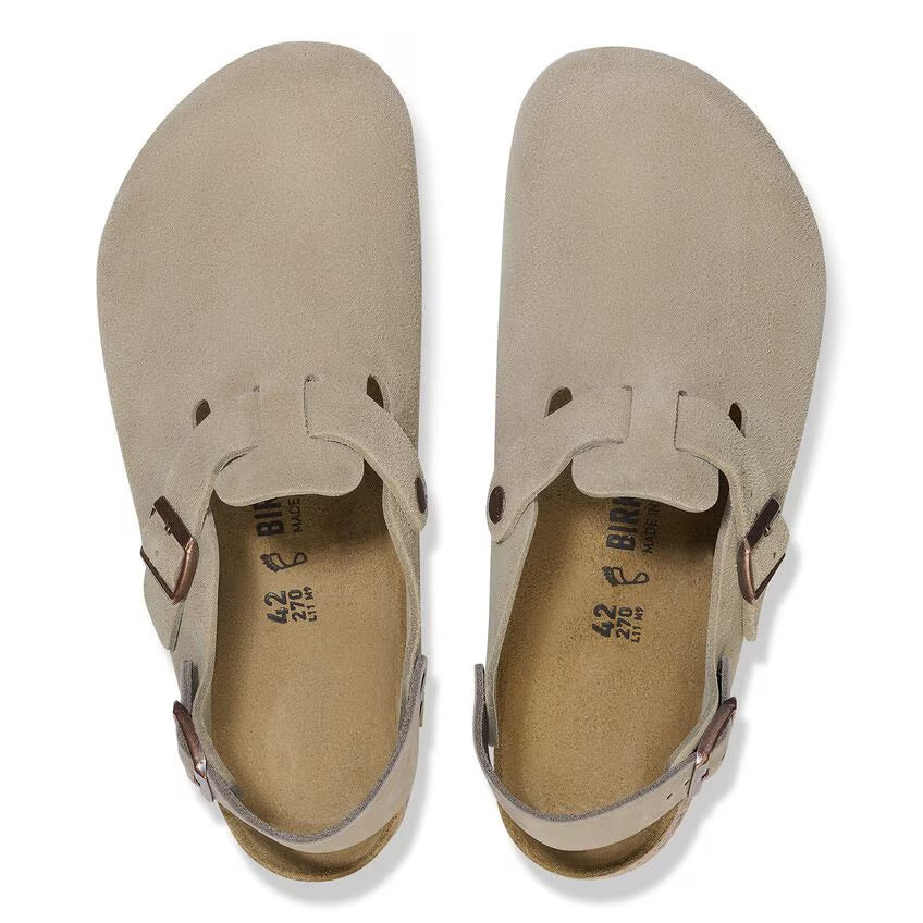 Birkenstock TOKIO 1028323 Taupe | Suède Largeur Étroite - Boutique du Cordonnier